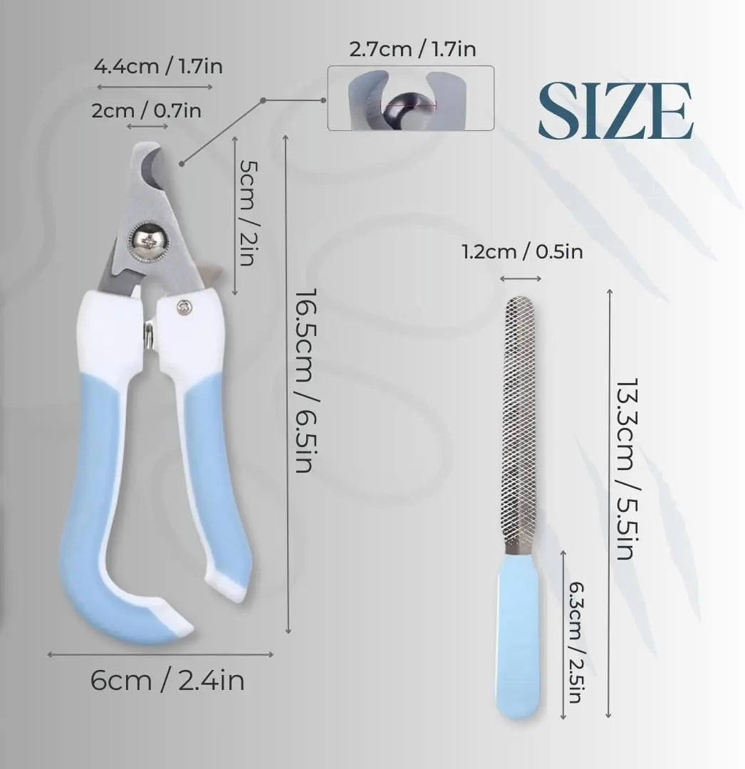 Right-Handed 9-In-1 Professional Dog & Cat Grooming Scissors Kit - Precise Cut, Rounded Tips, Ergonomic Curved/Straight Thinning Shears, Hair & Nail Clipper, File, Steel Comb, Storage Case for Small/Medium Pets, Beginners Home DIY Grooming, Hair Nails