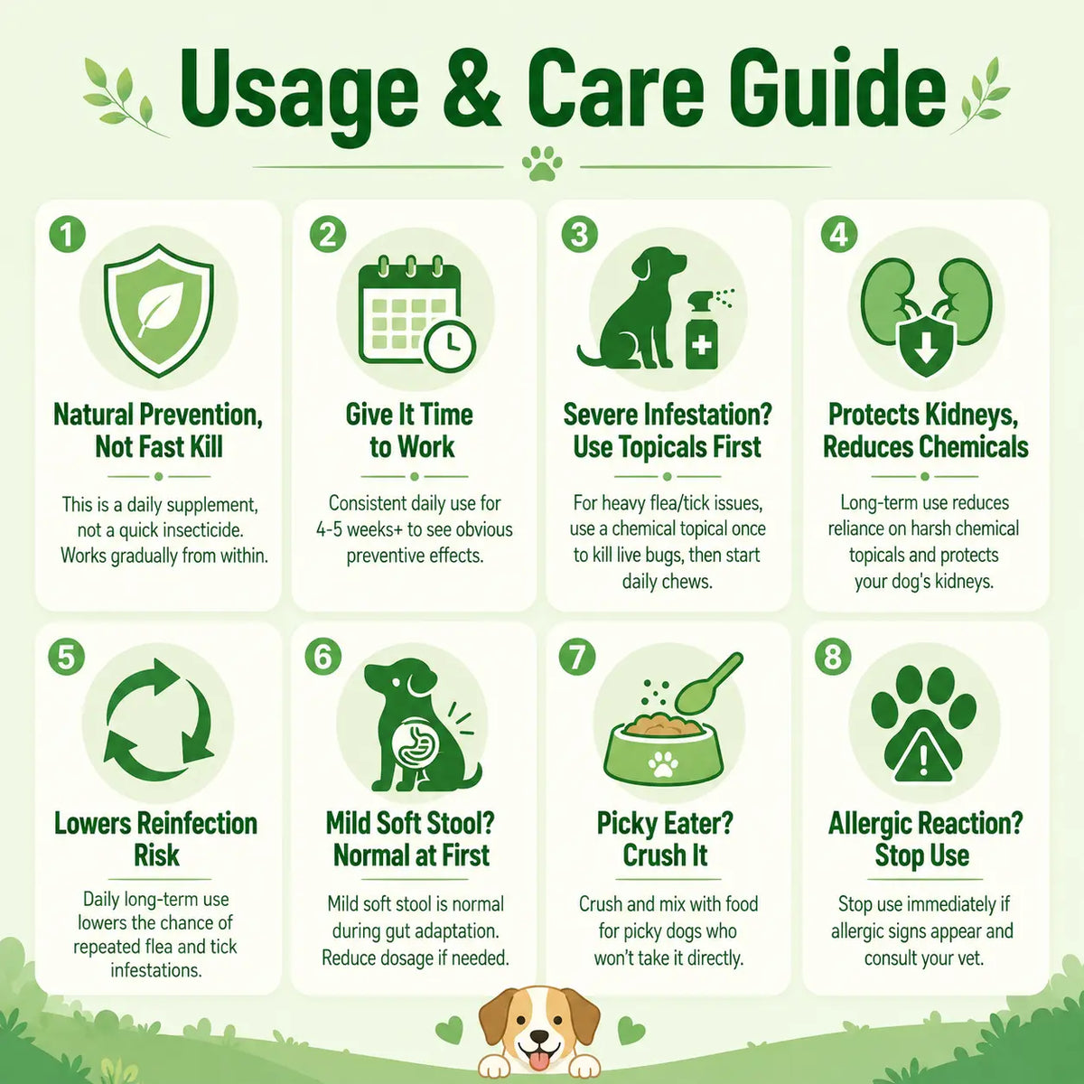 Petrivium Dog Flea & Tick Support Soft Chews - 150Ct Natural Pesticide-Free Vitamin Supplement with Rosemary Repel, Chicken Flavor, Suitable for Puppies & All Breeds/Sizes